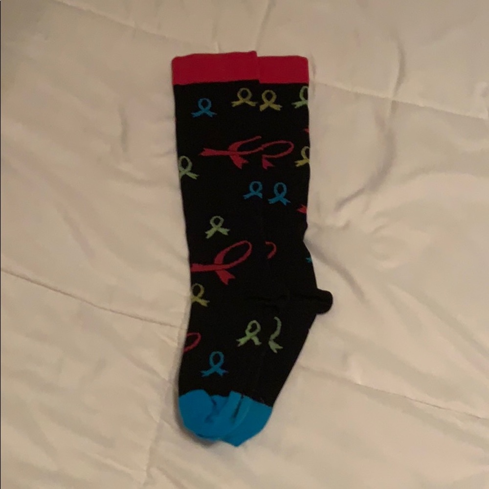 Women’s cancer awareness compression socks